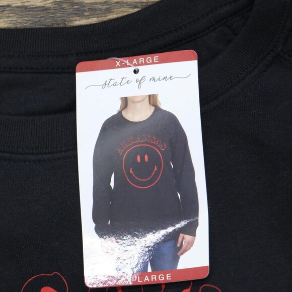 NWT State of Mind Pullover Fleece State Sweatshirt 14316 2XL Missouri Black - Picture 3 of 5